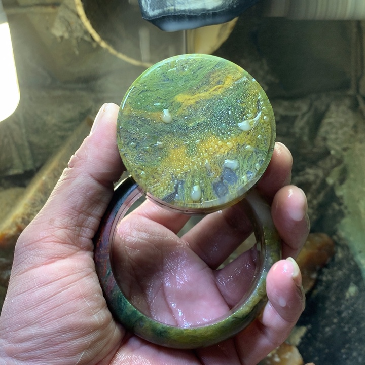 蓝***豚定制玛瑙天然玛瑙平安扣