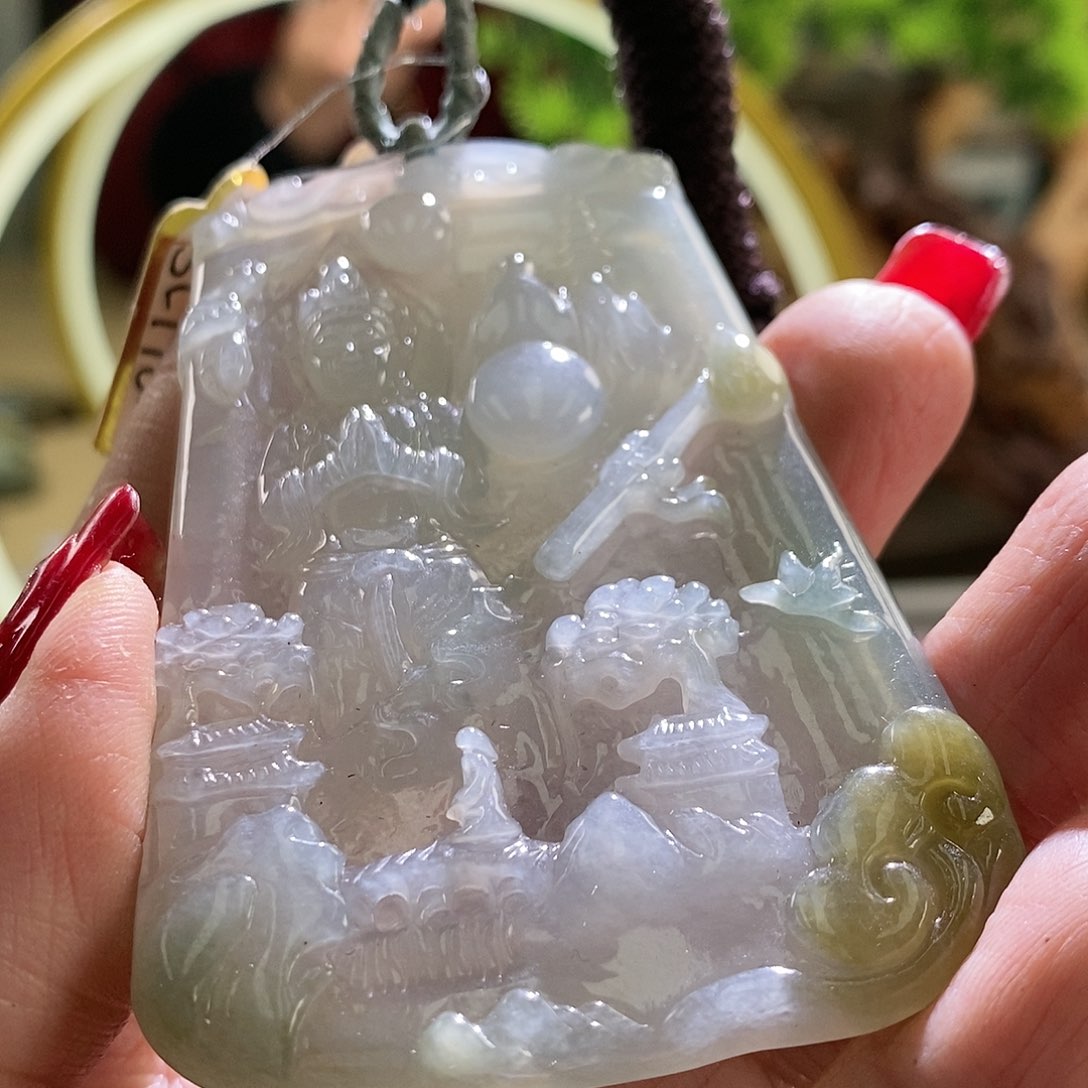 【闪购商品】翡翠颈饰未镶嵌观音