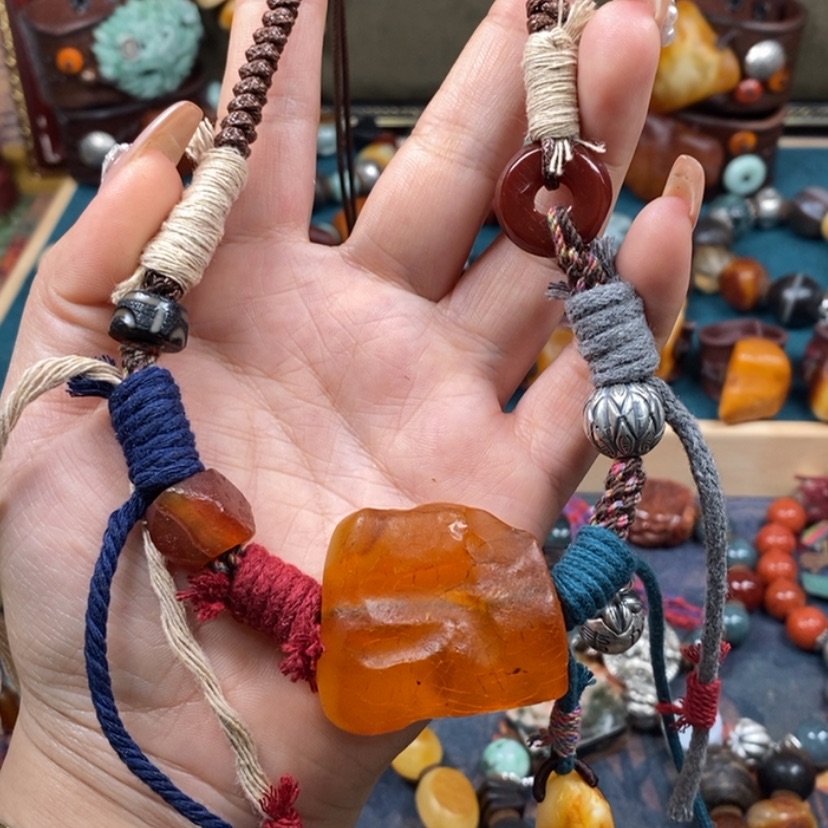 【闪购商品】蜜蜡颈饰未镶嵌项链