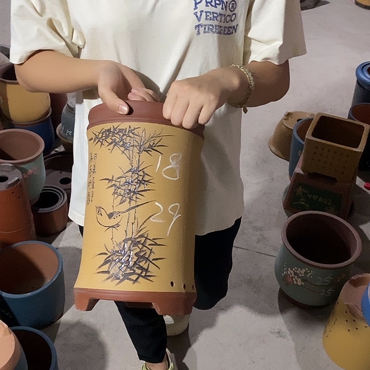 紫砂花盆紫砂花盆