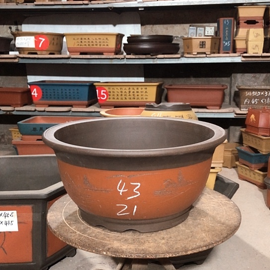 紫砂紫砂花盆包邮