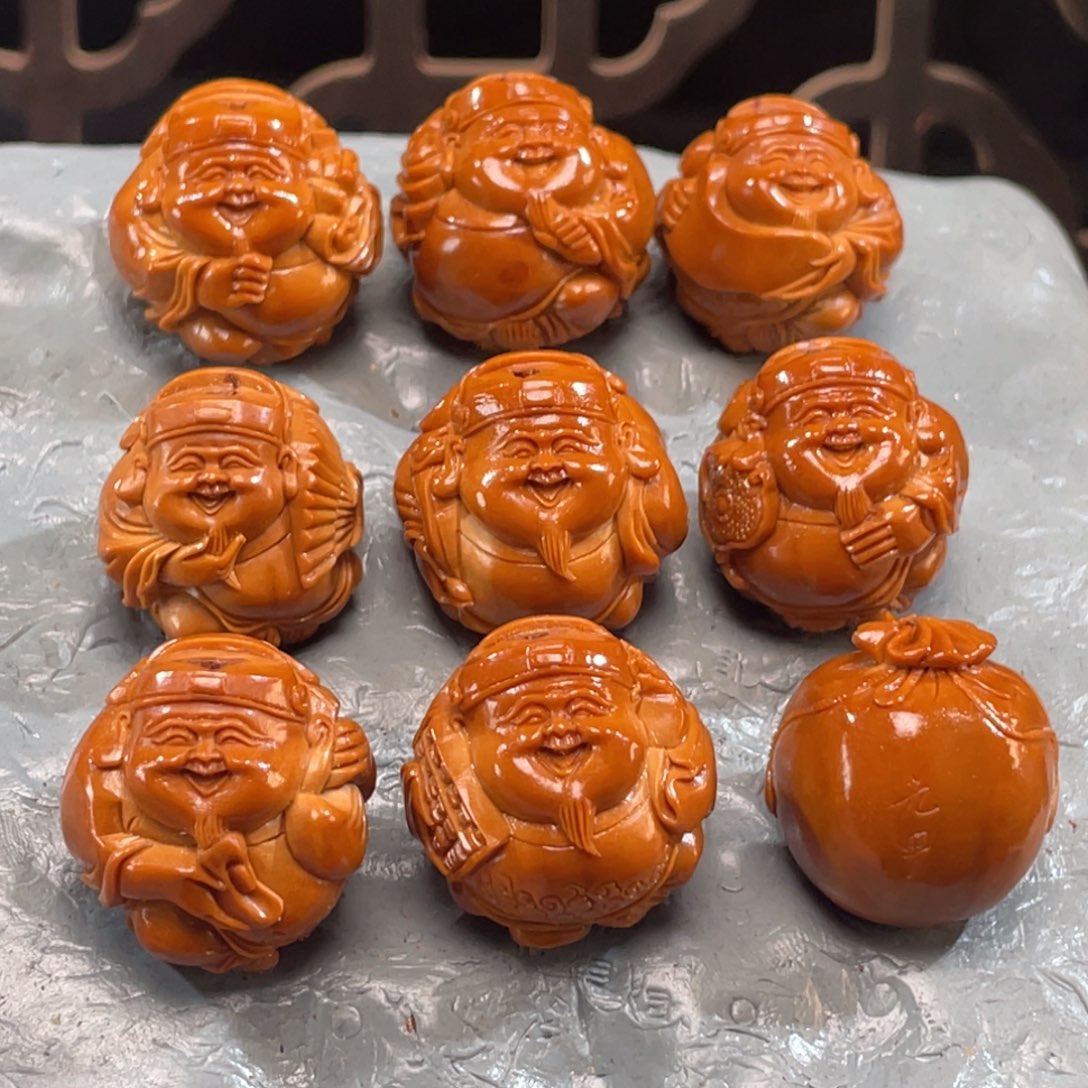 橄榄核手串/手链八宝财神2.3+B6771福利