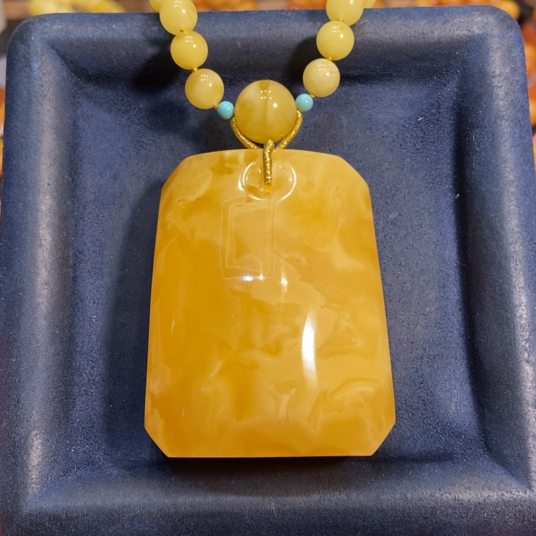 蜜蜡颈饰未镶嵌蜜蜡