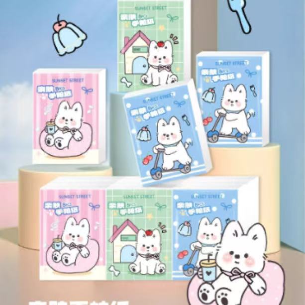 【辽辽浮浮】九连包纸巾