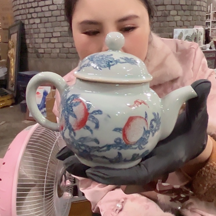 摆件陶景德镇高温瓷壶