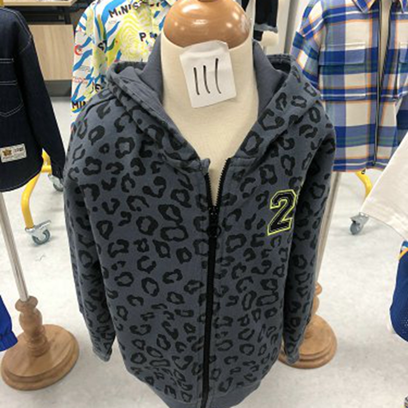 469【M3110】专柜正品剪标，趣味豹纹刺绣针织夹克F1BCM3110儿童儿童