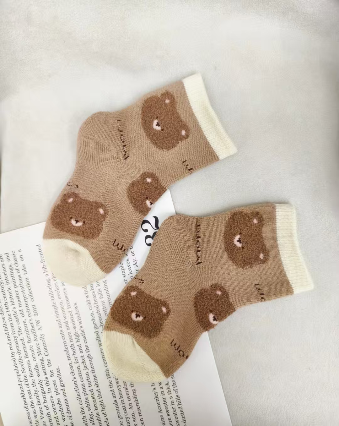 秋冬季中长筒毛圈袜保暖不闷脚