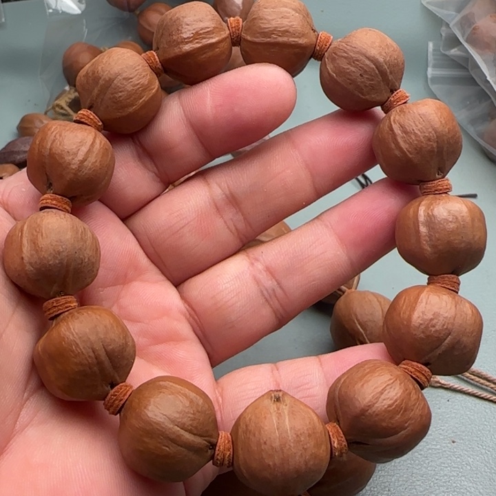 橄榄核手串/手链橄榄核原皮铁核桶珠