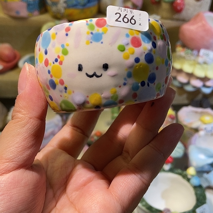 266 手工手绘花盆满29包邮