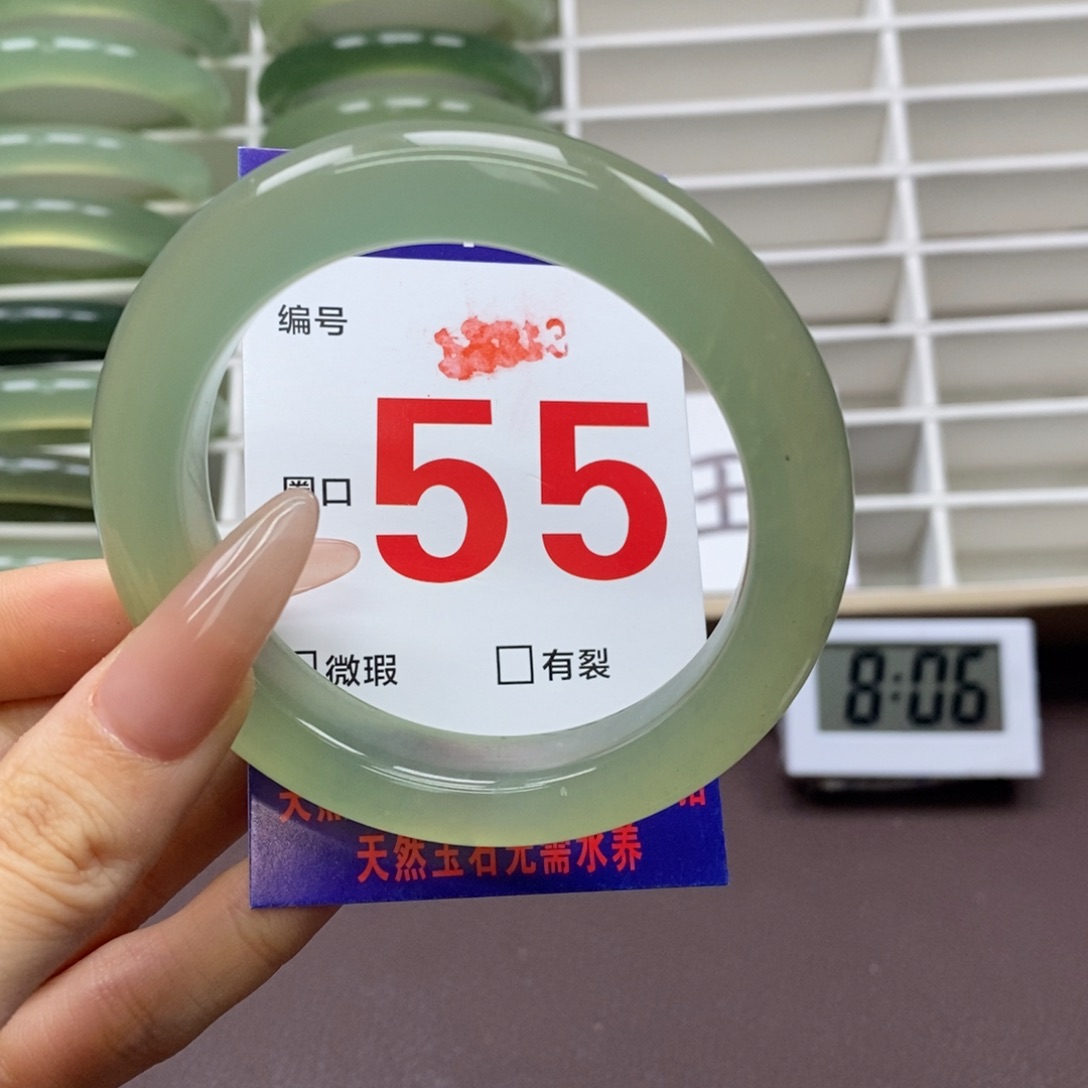 未镶嵌蛇纹石玉手镯