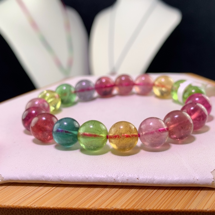 双色碧玺手链未镶嵌