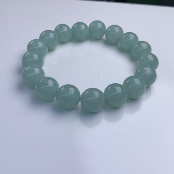 翡翠手串未镶嵌12.3mm！
