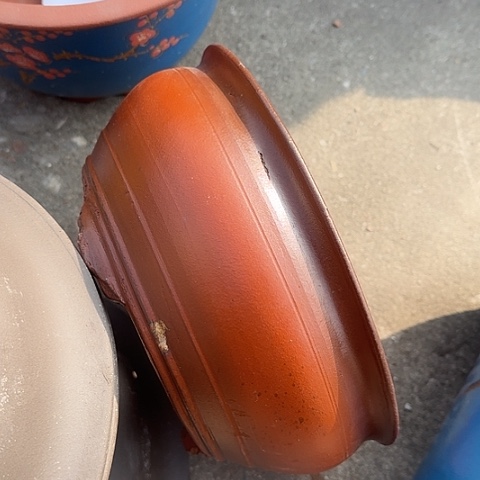 紫砂宜兴紫砂仿古鱼缸小