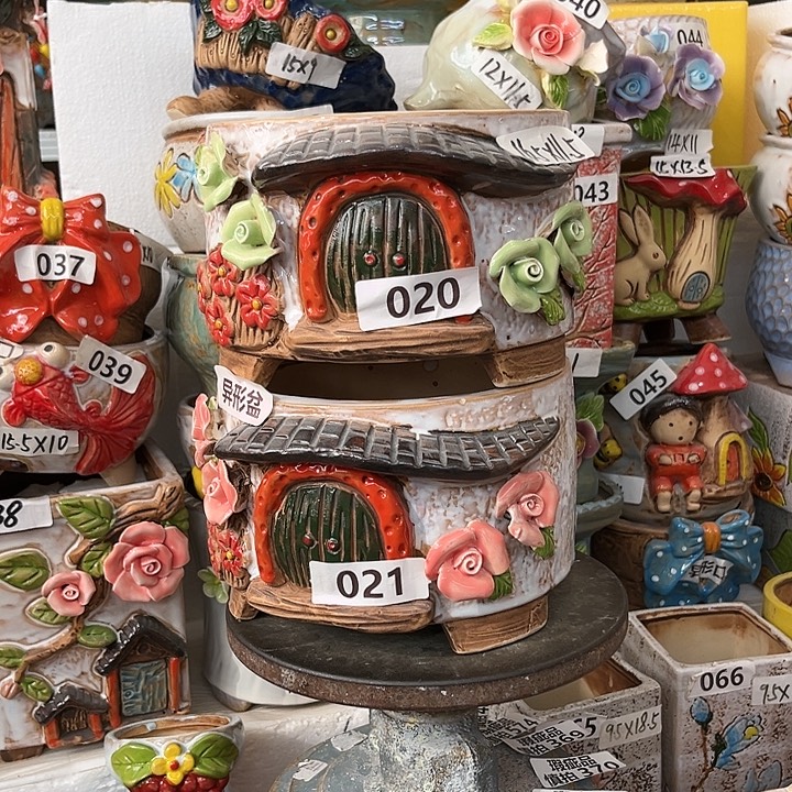 粗陶材质多肉花盆