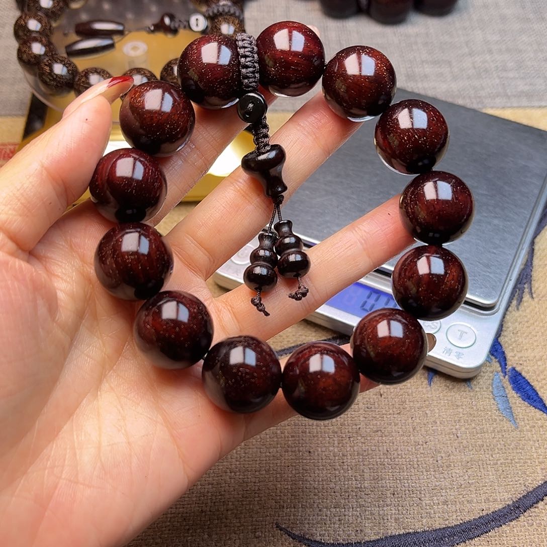 檀香紫檀（小叶紫檀）1.8 13颗满天星