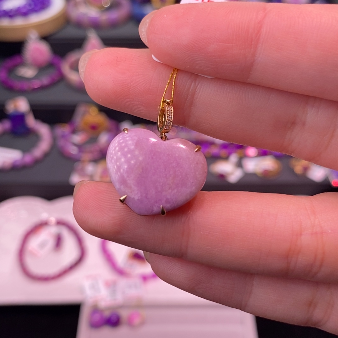 苏纪石（舒俱来）18K金镶嵌吊坠(不含链)