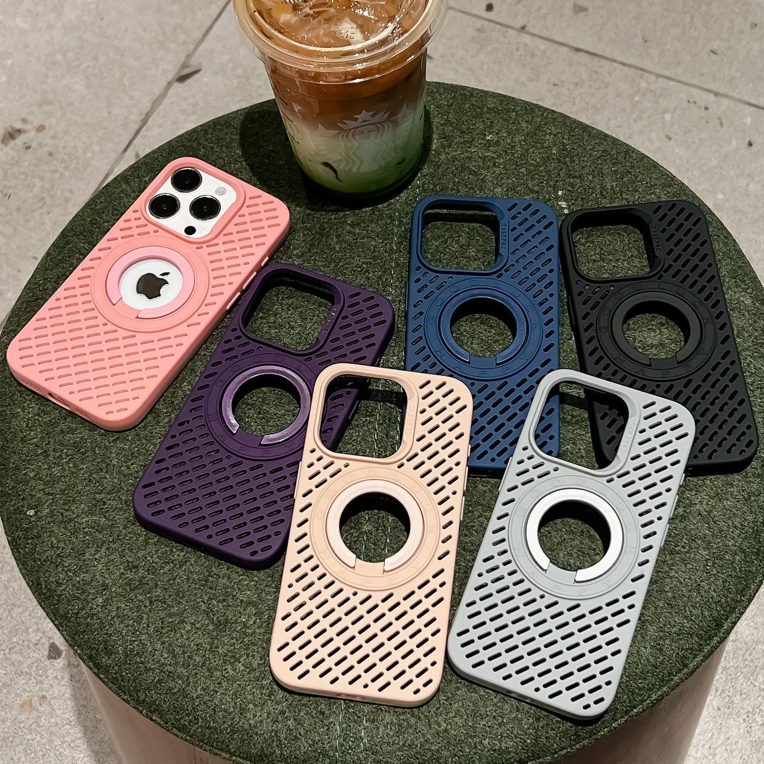 散热漏标指环支架磁吸适用于iPhone16手机壳15新款14苹果16pro壳