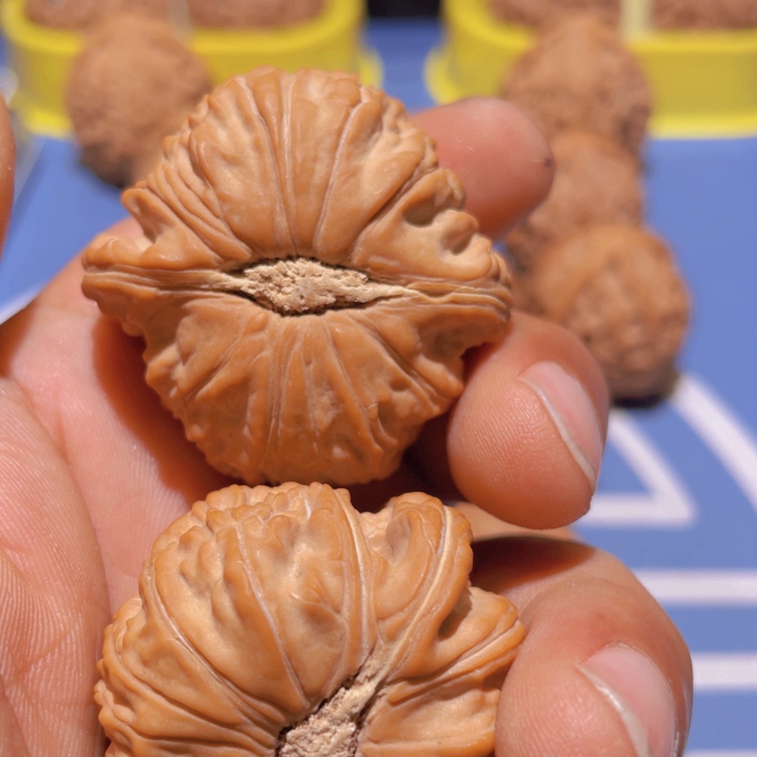 文玩核桃吊坠白狮子