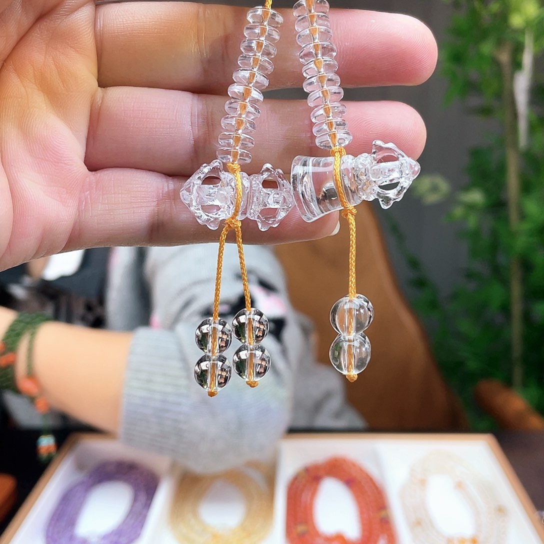 颈饰水晶未镶嵌天然双A白水晶计数器