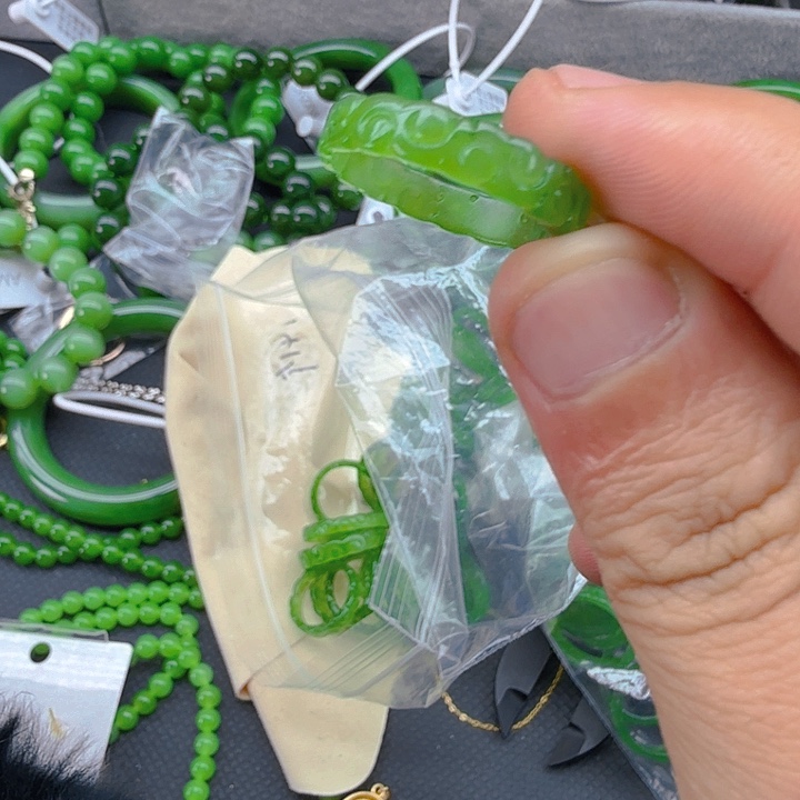 和田玉（碧玉）戒圈未镶嵌16-20