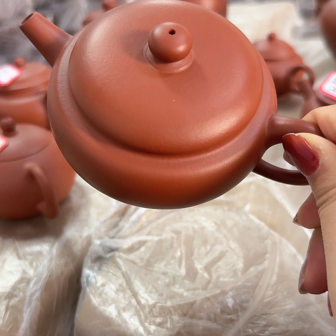 紫砂茶壶黄龙山原矿朱泥150