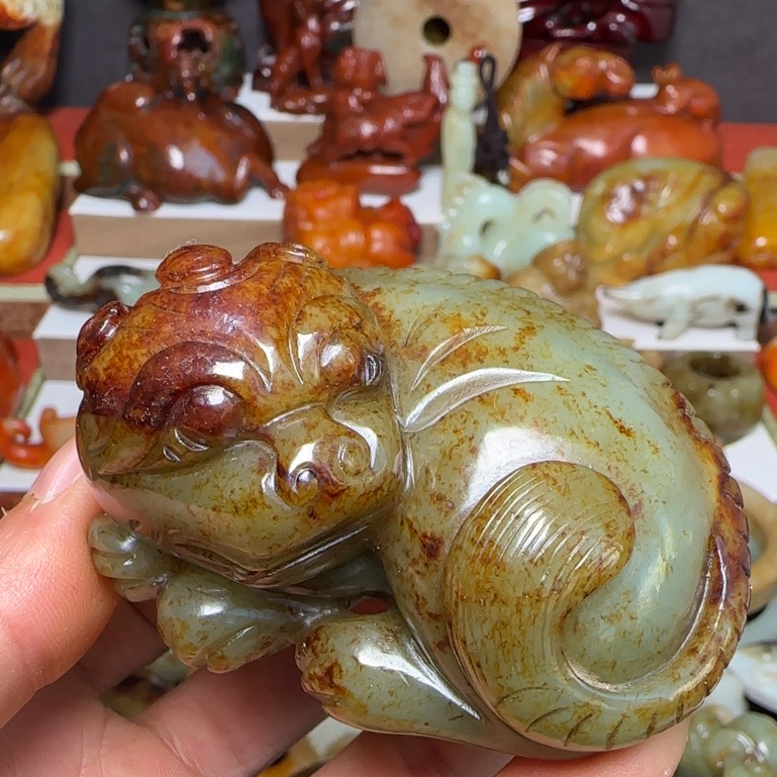 再***来和田玉未镶嵌挂件