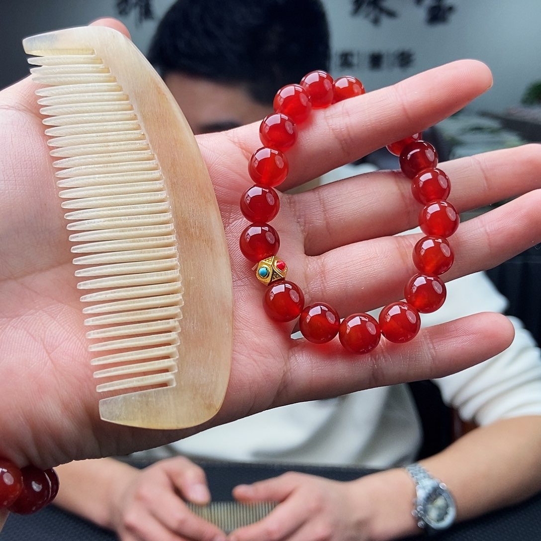 玛瑙/玉髓未镶嵌颈饰手串 颜色多样性发拍一发一