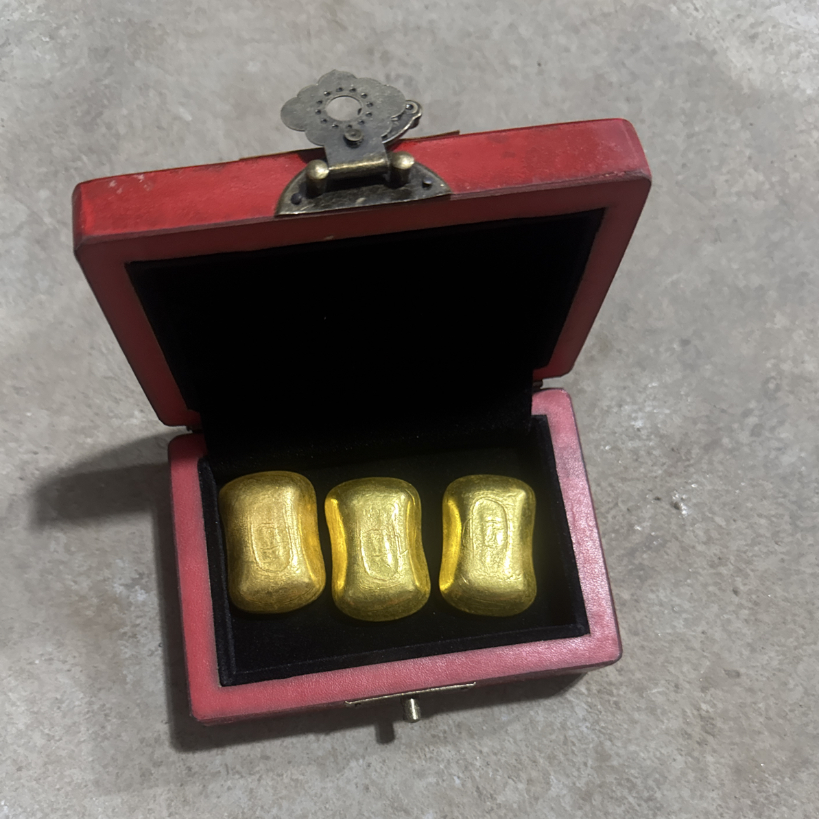 红色福和方块三个摆件链接