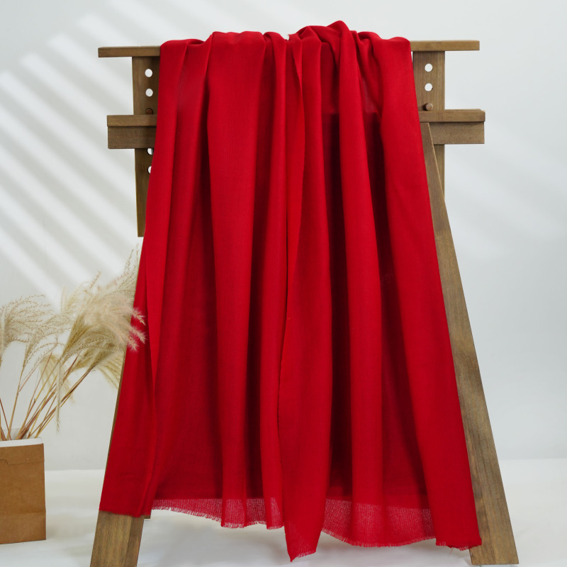 克什米尔pashmina披肩围巾纯色素色底坯 70*200 60061