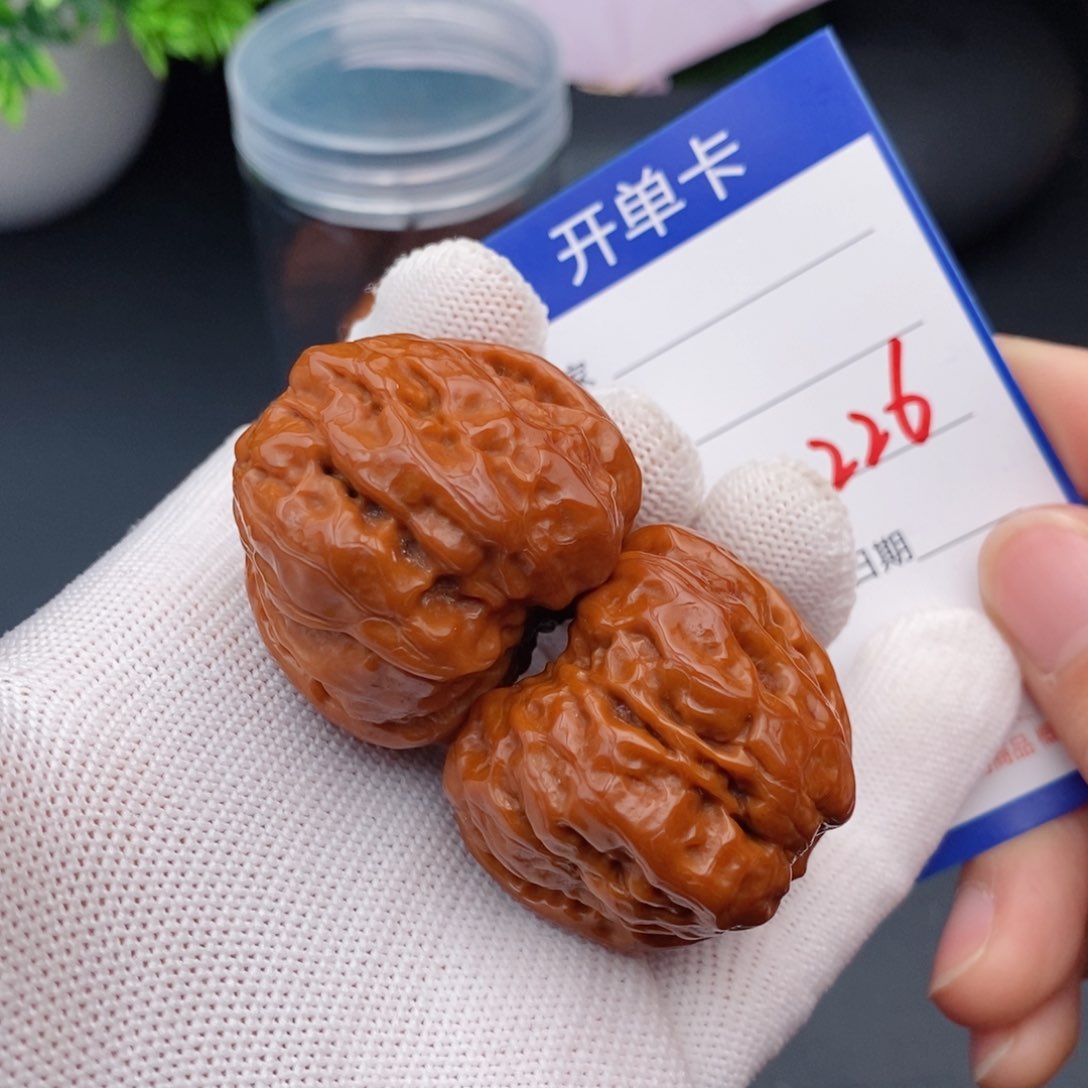 文玩核桃把件38蛤蟆头226