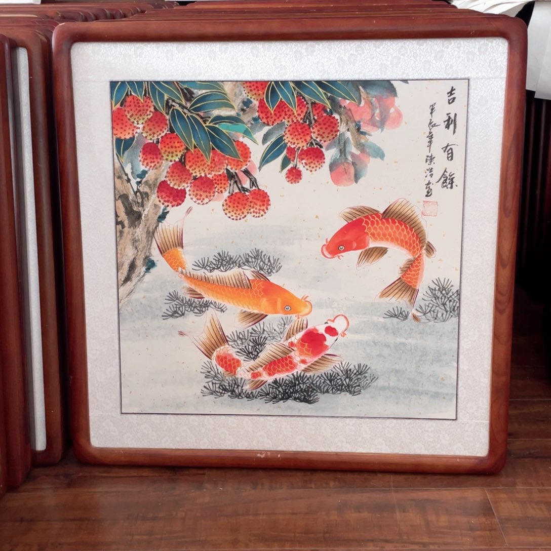 国画带框尺寸63*63厘米