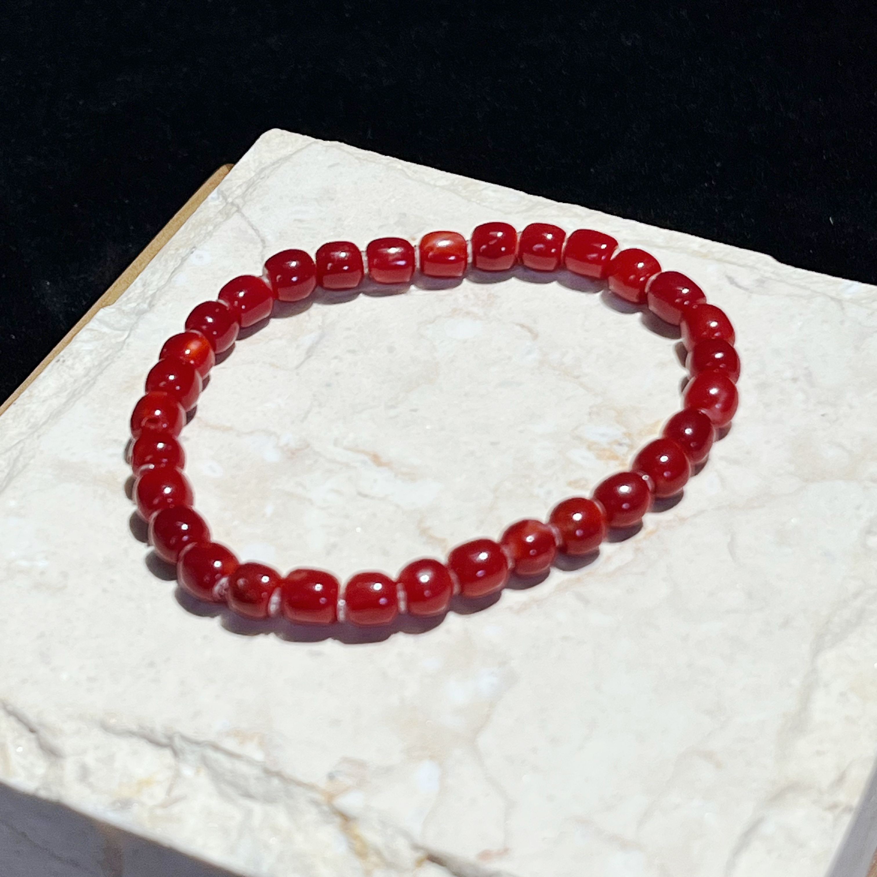 天然阿卡珊瑚手串约6mm-227005