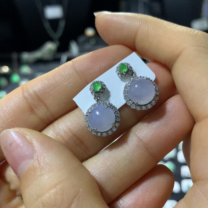 翡翠银S925镶嵌戒指