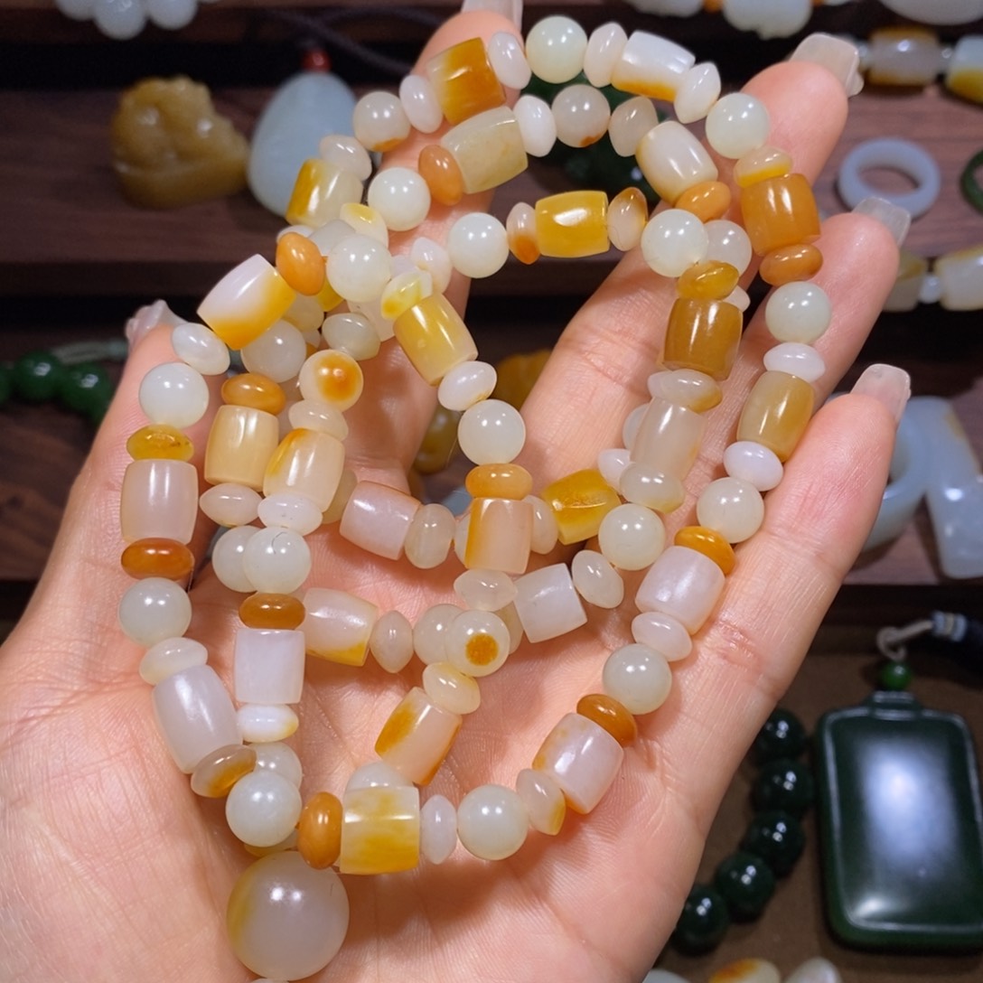 和田玉手链未镶嵌✐****