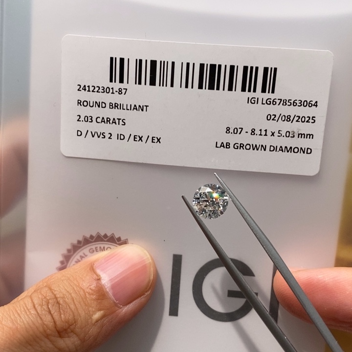 实验室培育钻石裸石未镶嵌