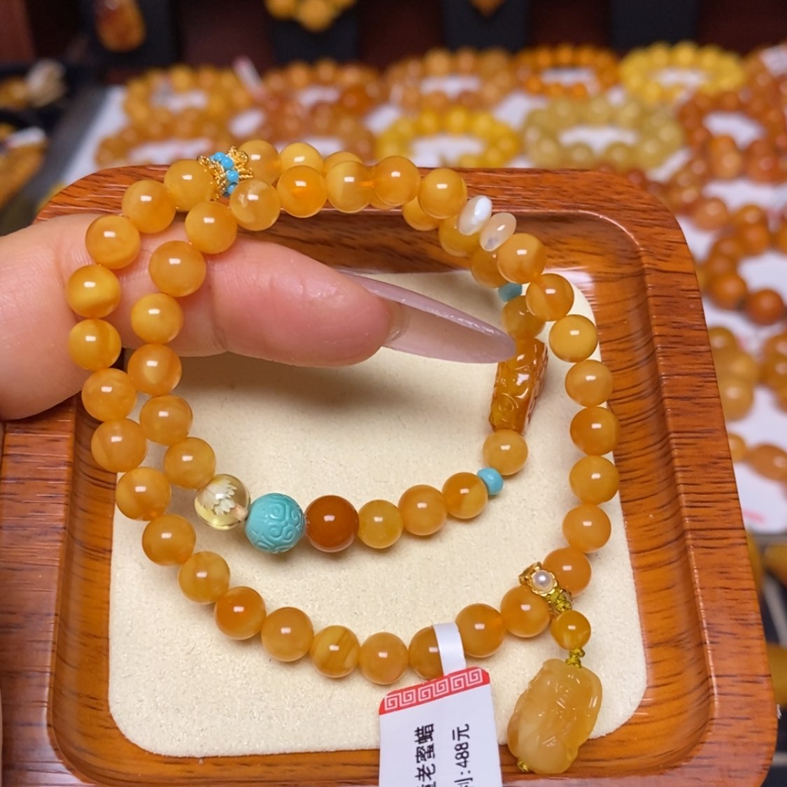 【闪购商品】蜜蜡手链未镶嵌手串