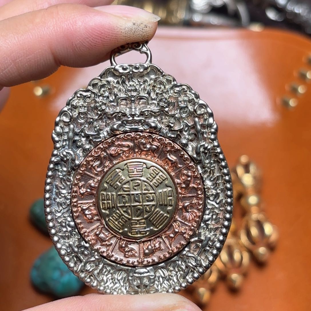 铜星月菩提吊坠项链吊坠