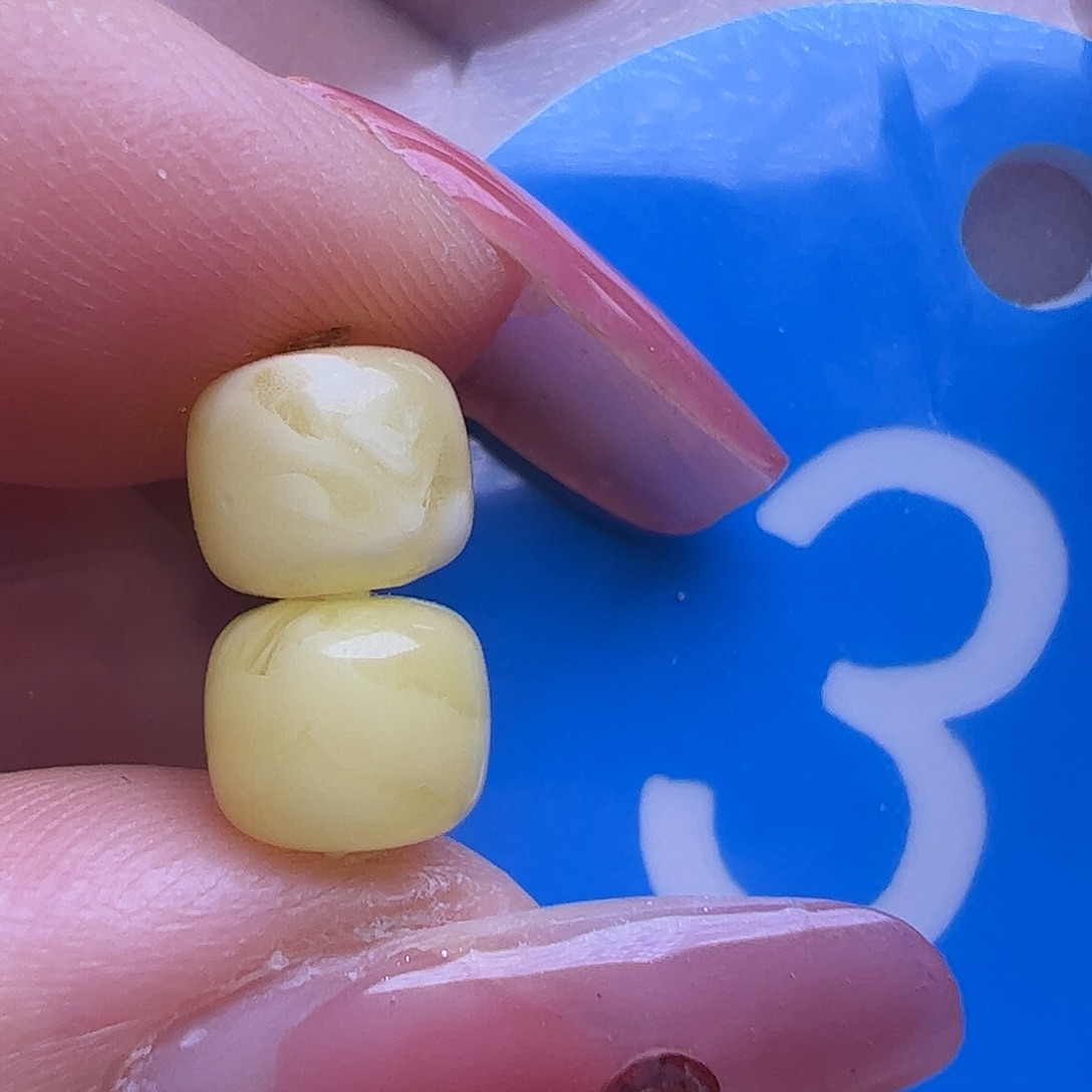 蜜蜡未镶嵌珠宝奇石6.5mm老型