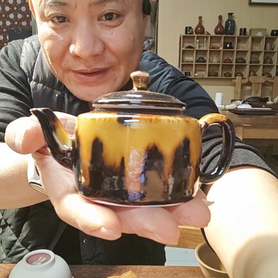 独***～天然老黑釉斗笠盏盏