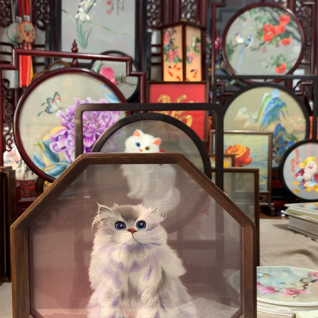 木苏绣精品推荐给你们