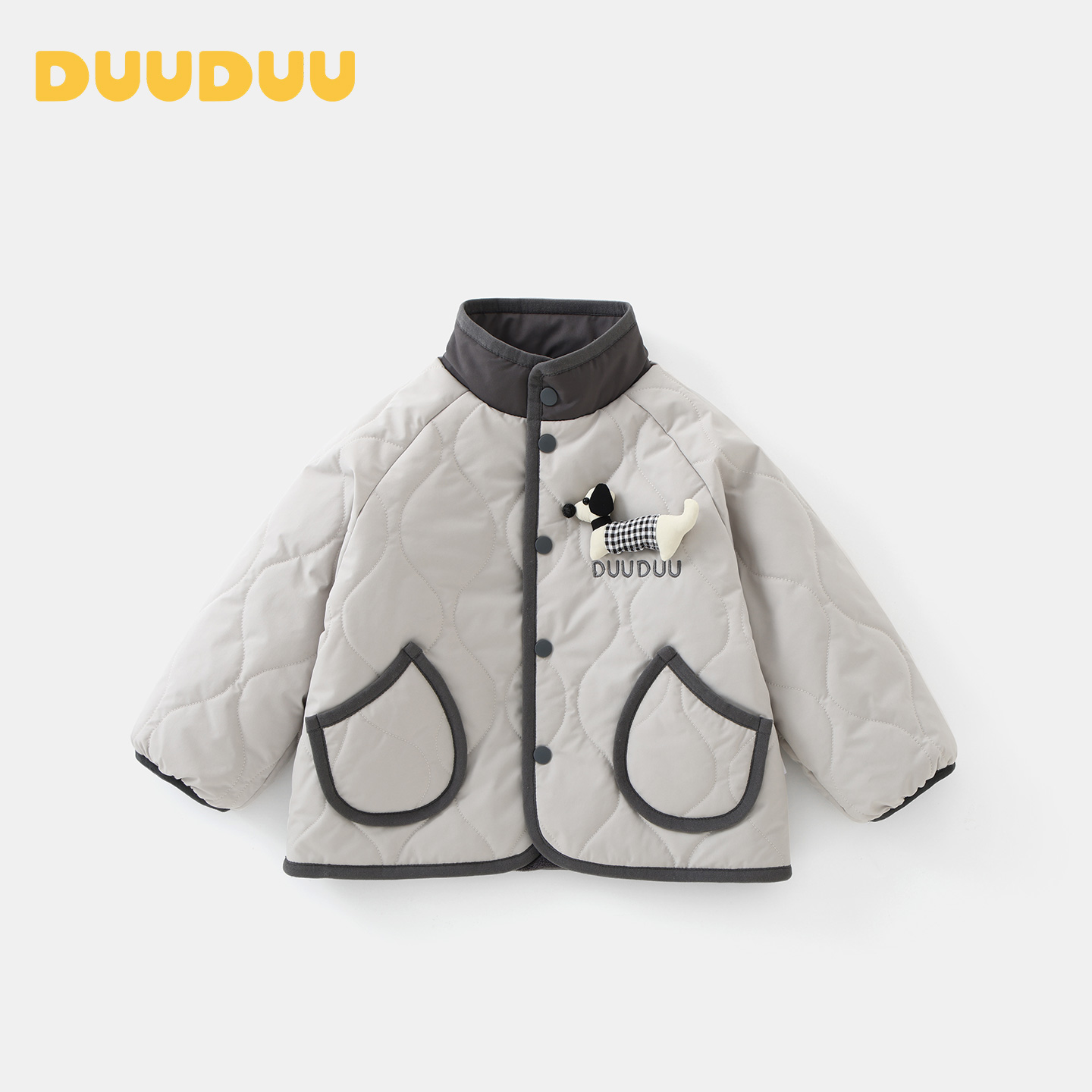 DUUDUU男童棉服外套卡通儿童防风棉衣秋冬季宝宝保暖夹棉上衣冬装