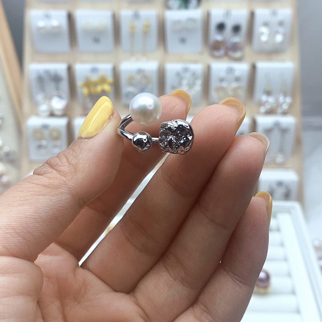 戒指未镶嵌淡水珍珠