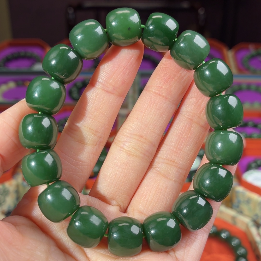 和田玉（碧玉）未镶嵌手串