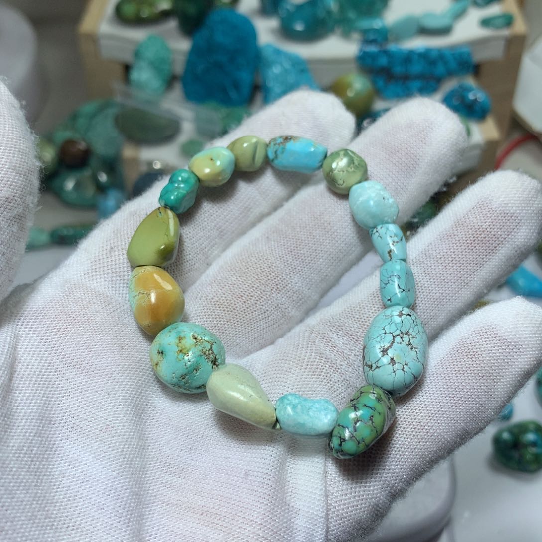 绿松石无未镶嵌原矿原矿绿松石