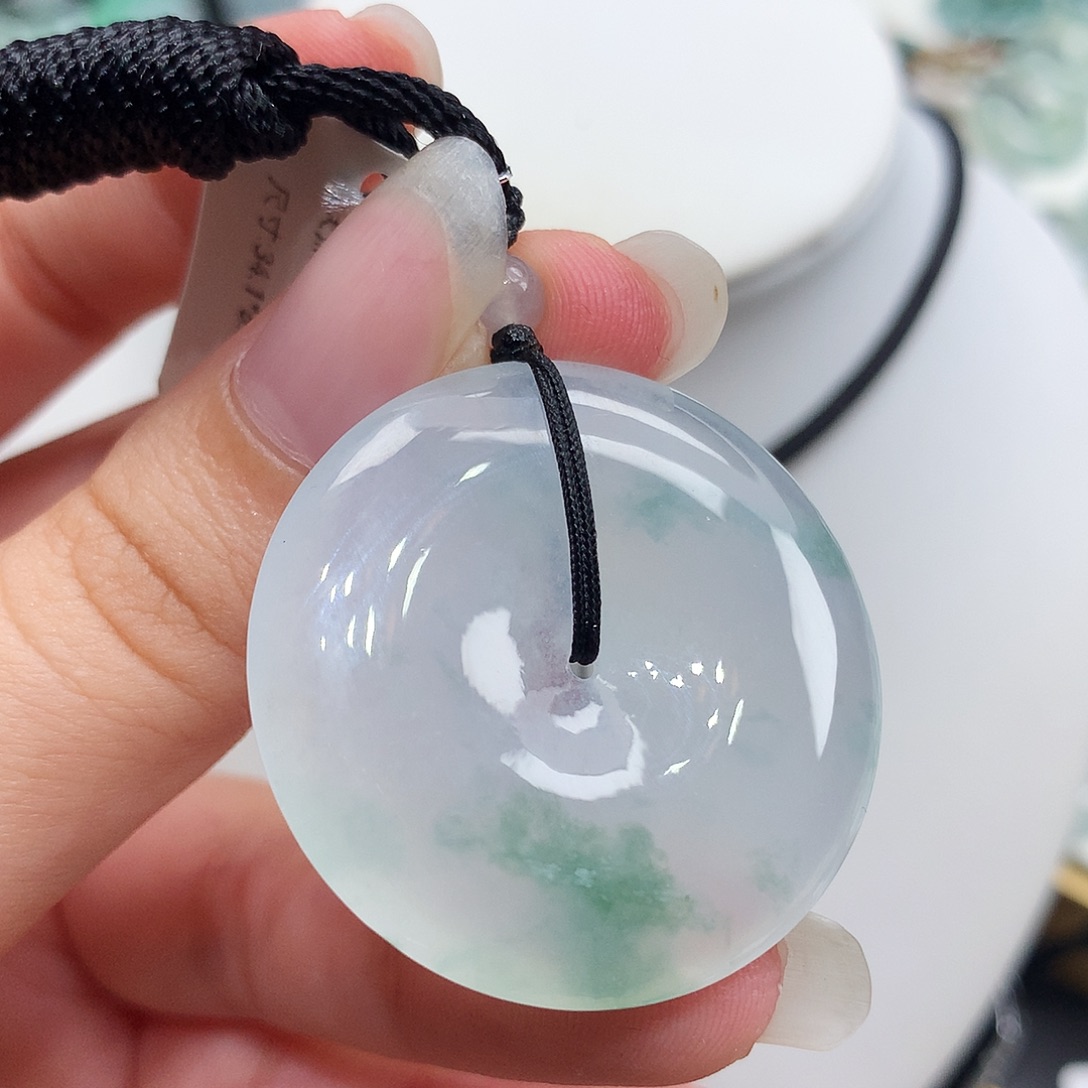翡翠未镶嵌胸饰翡翠42，34.1/6