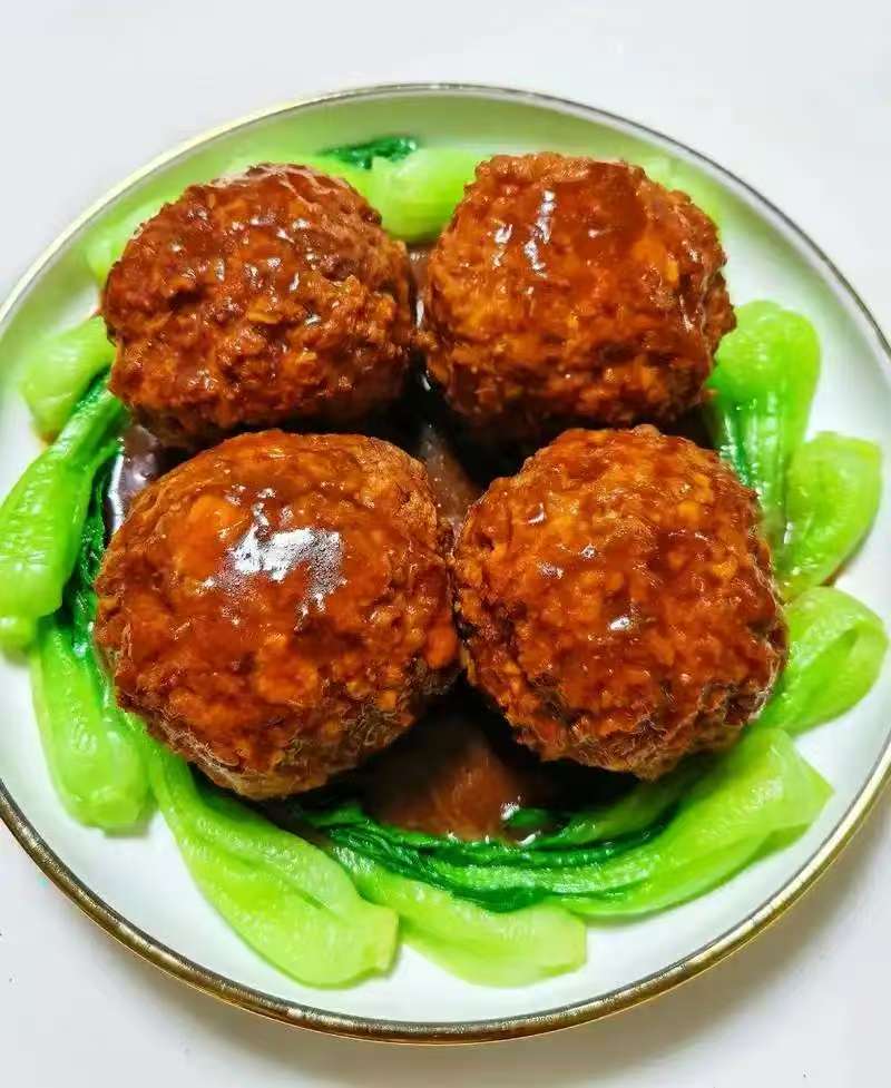 邳州本地特色菜  四喜丸子  苏北小肉丸