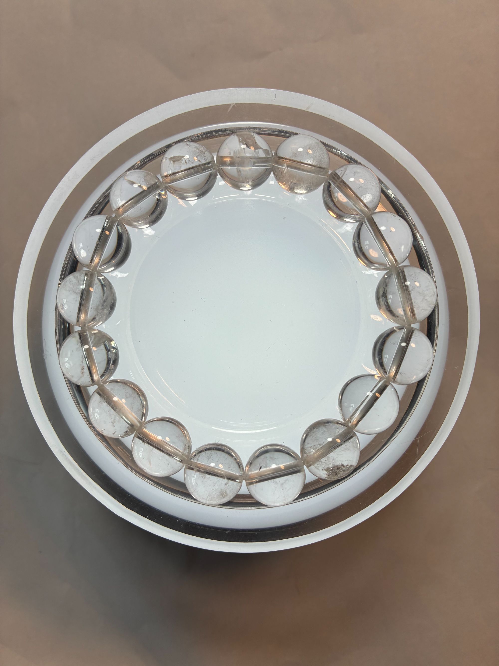 白水手串12mm有矿细棉简约款