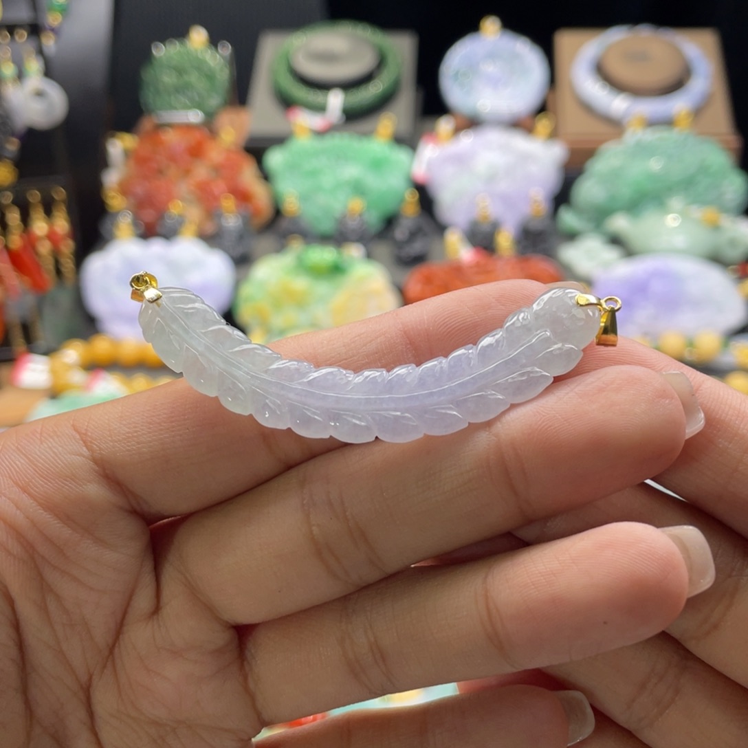 翡翠未镶嵌颈饰代编织