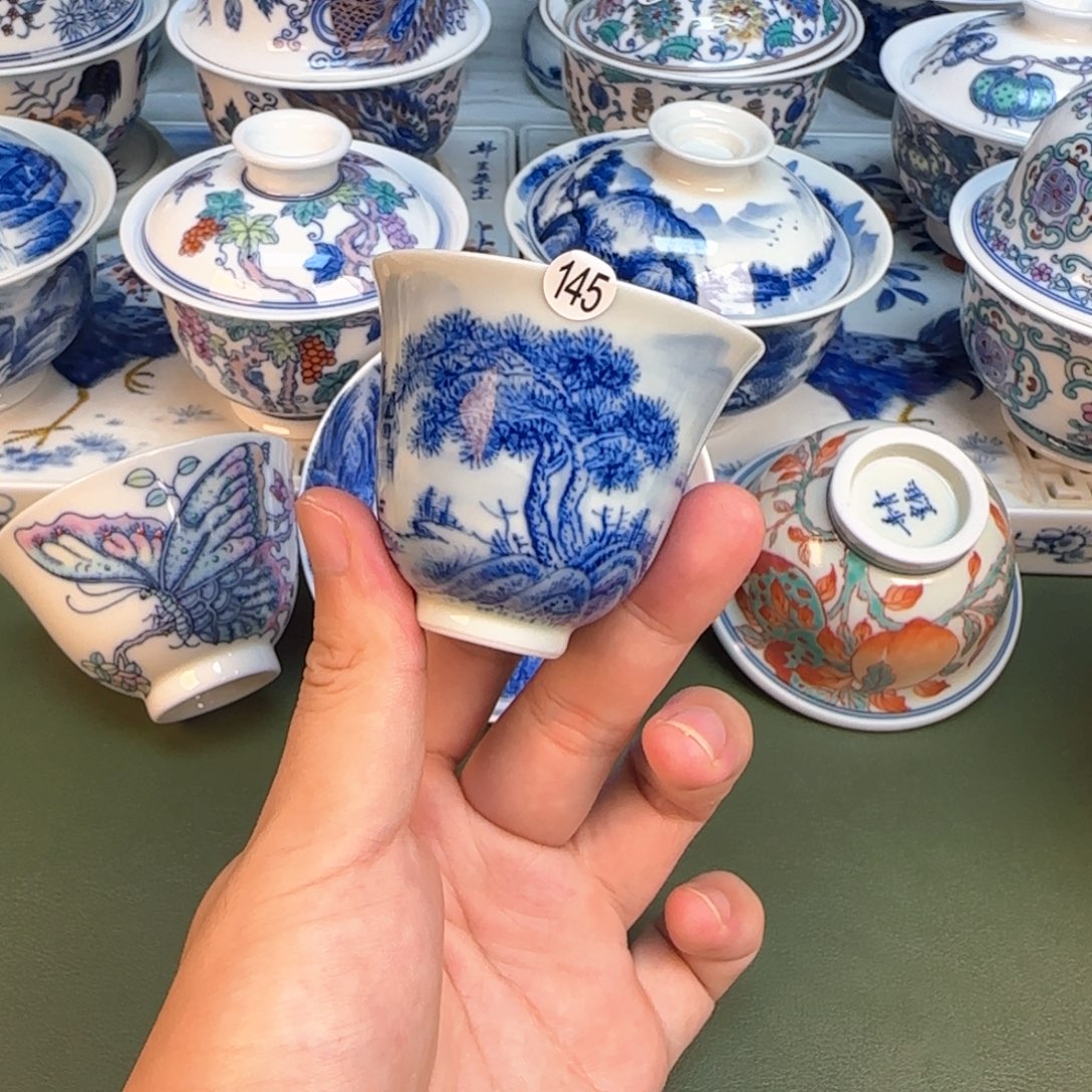 彦祖纯手工手绘茶具145