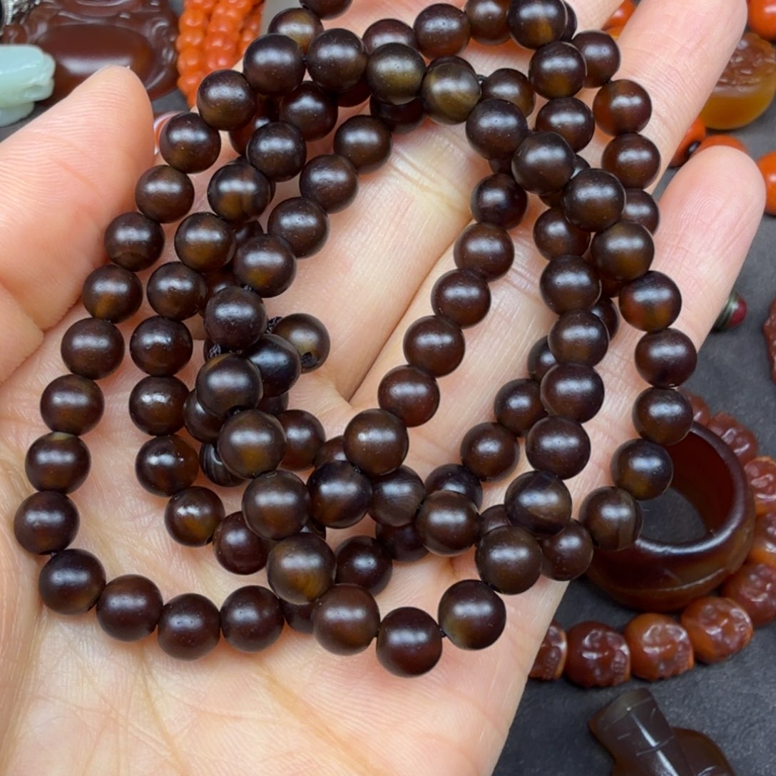 ＿***年玛瑙/玉髓未镶嵌颈饰